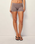 Foldover Shorts | Truffle