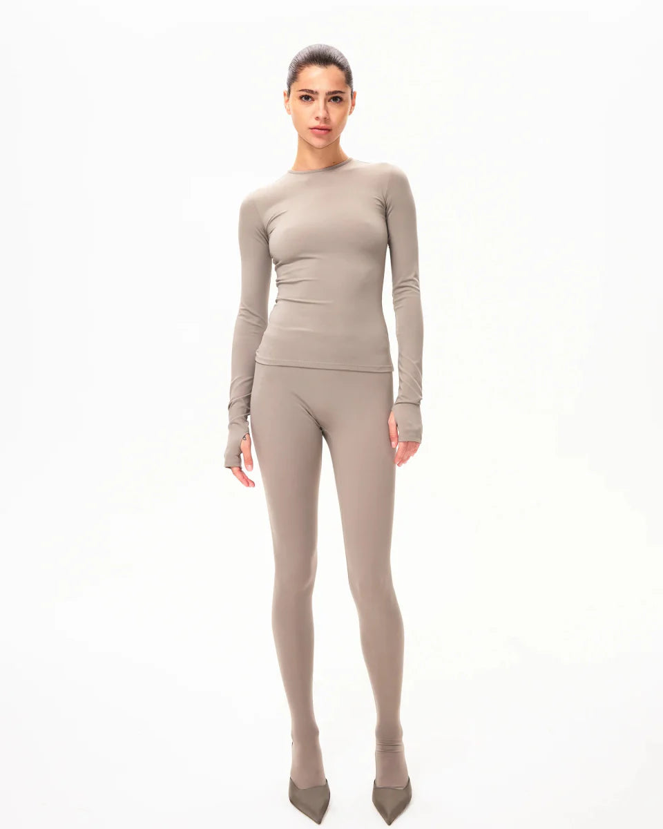 Footed Legging | Cement