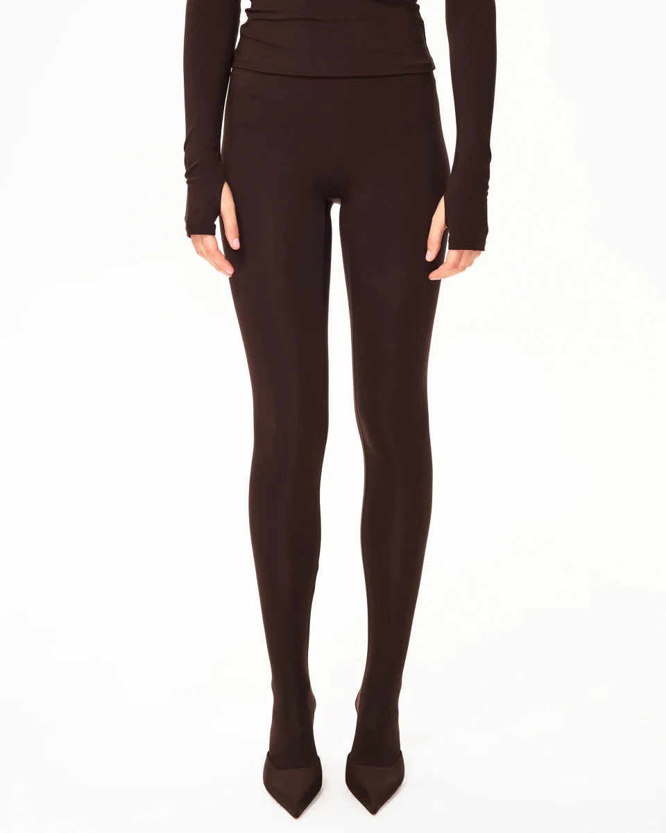 Footed Legging | Chocolate